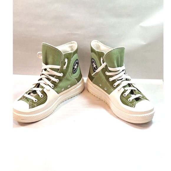 Converse Chuck Taylor Construct Colourblock Green All Star Shoe AO3471C Size 9 - Picture 4 of 11